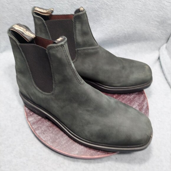 Blundstone Other - Blundstone Mens Chelsea Boots Dark Gray GreenLeather Size 11